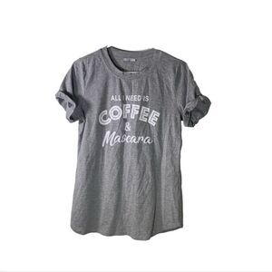Avon Small Grey and White Coffee and‎ Mascara T Shirt